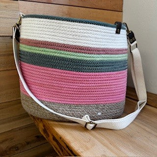 Striped Cross-Body Totes - Basket Case