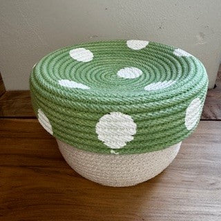 Mushroom Baskets, Various Colors Lids - Basket Case