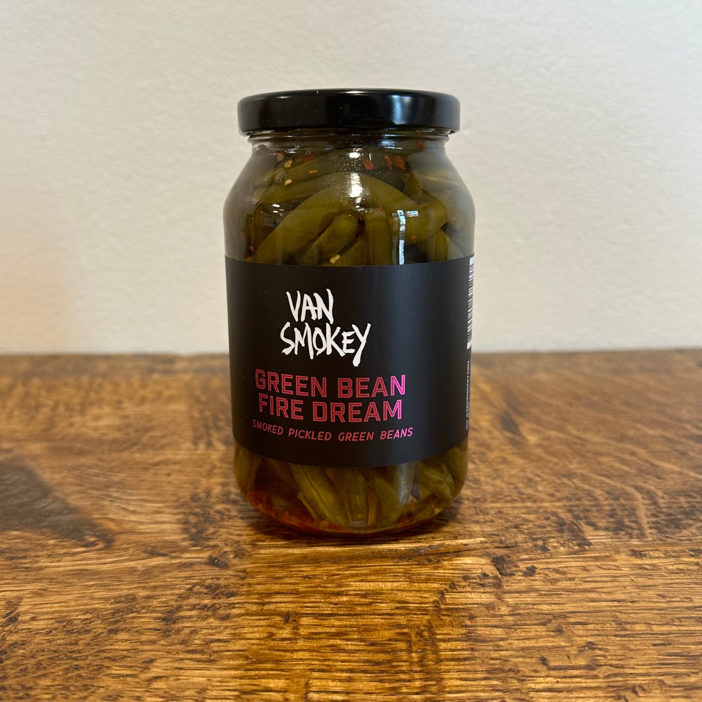 Green Bean Fire Dream Smoked Pickled Green Beans