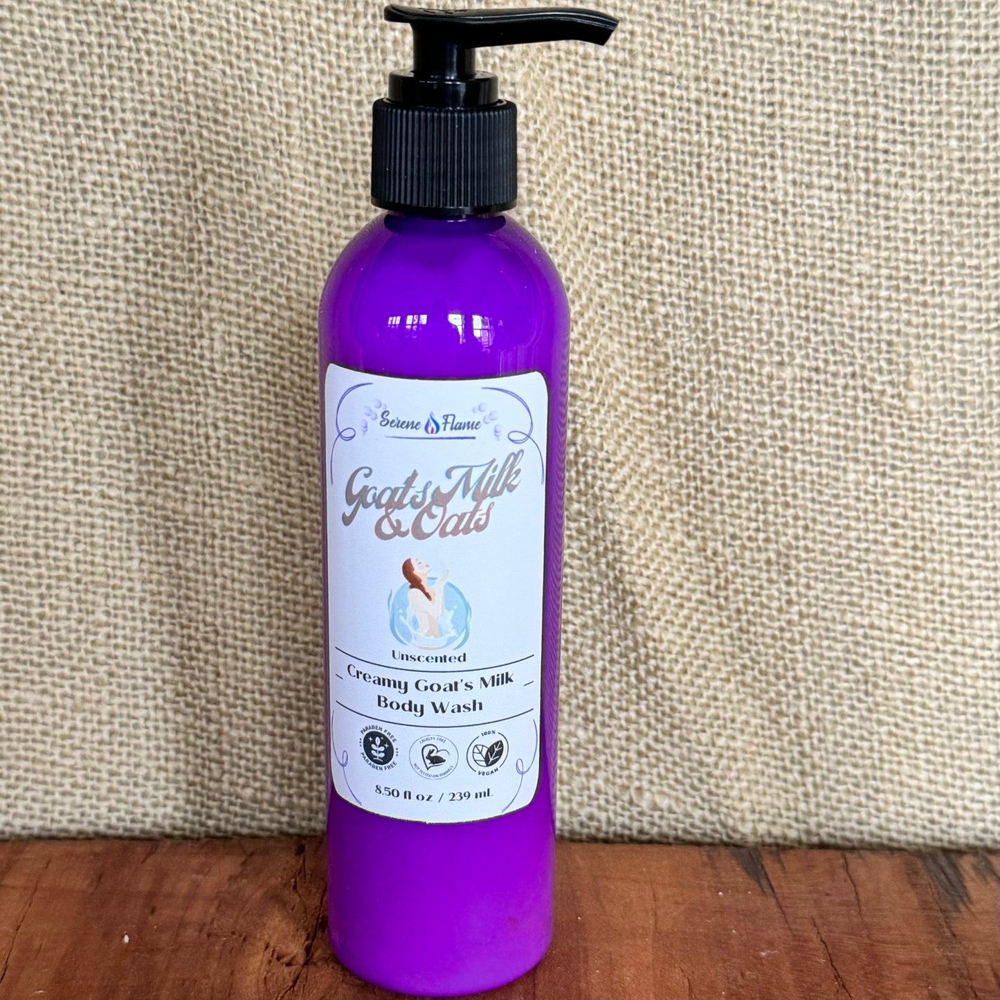 Serene Flame Creamy Goat's Milk Body Wash