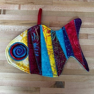Quilted Fish Potholders