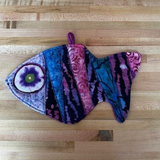 Quilted Fish Potholders