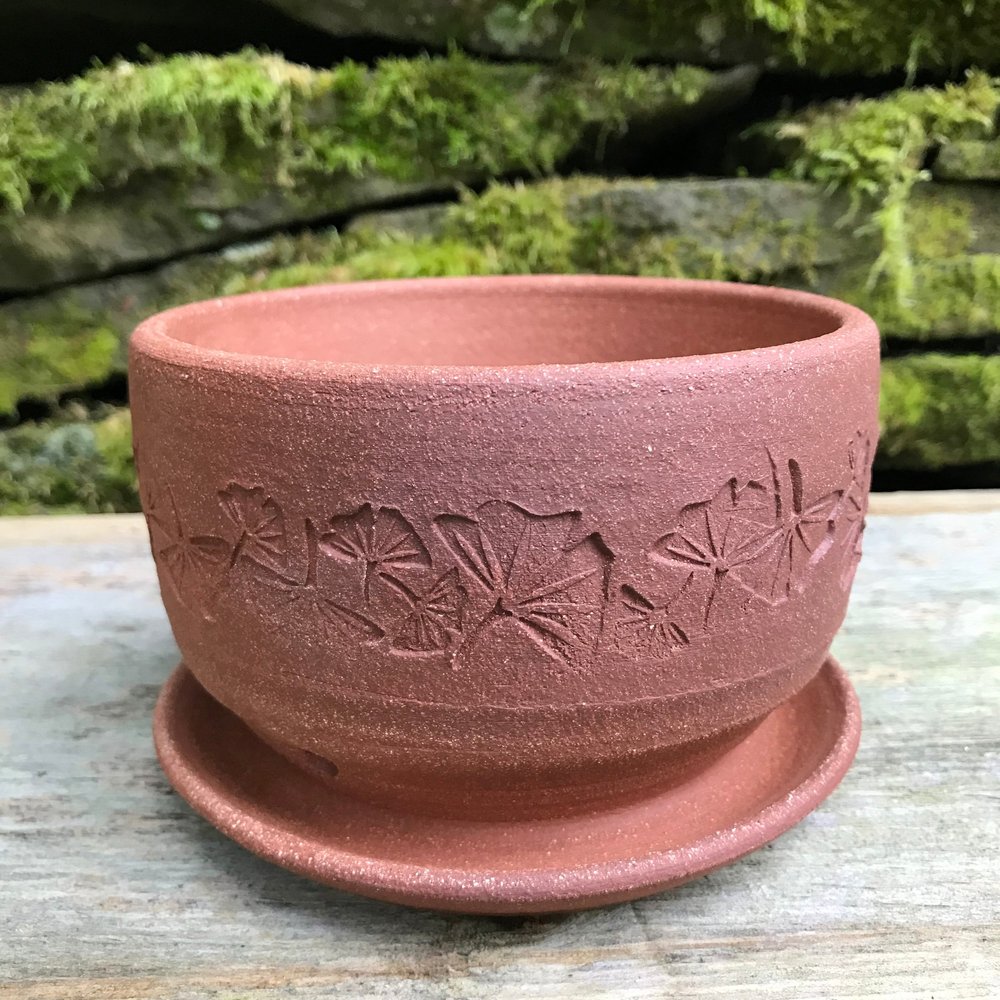 Red Stoneware Planter - Jenny Gill