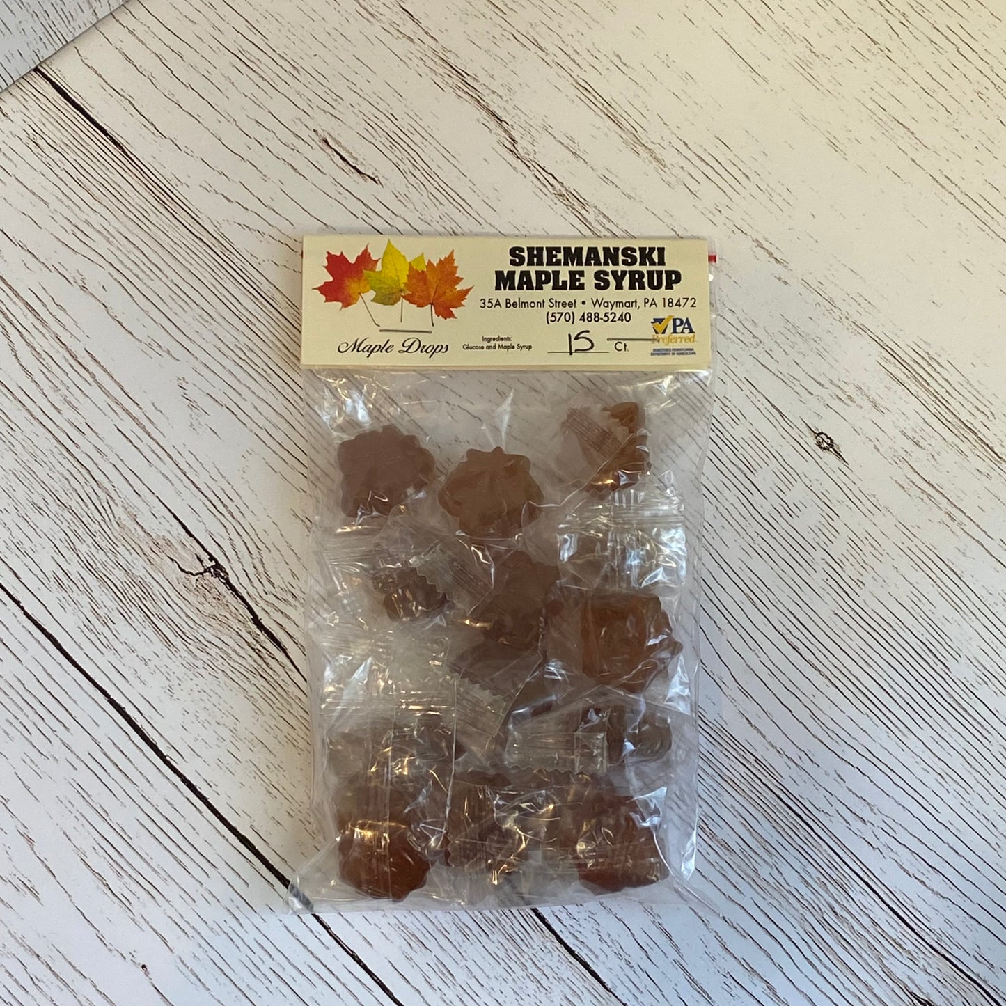 Maple Drop Hard Candy