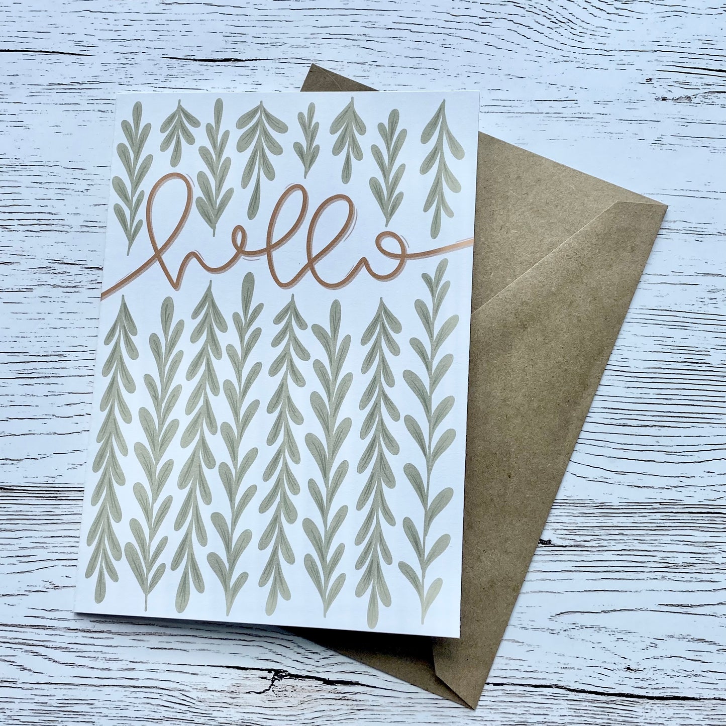 Hello Greeting Card