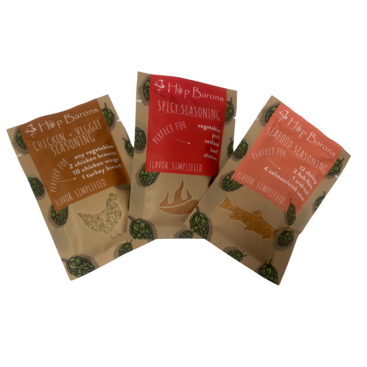 Craft Seasonings & BBQ Rubs, Indiviual Pouches