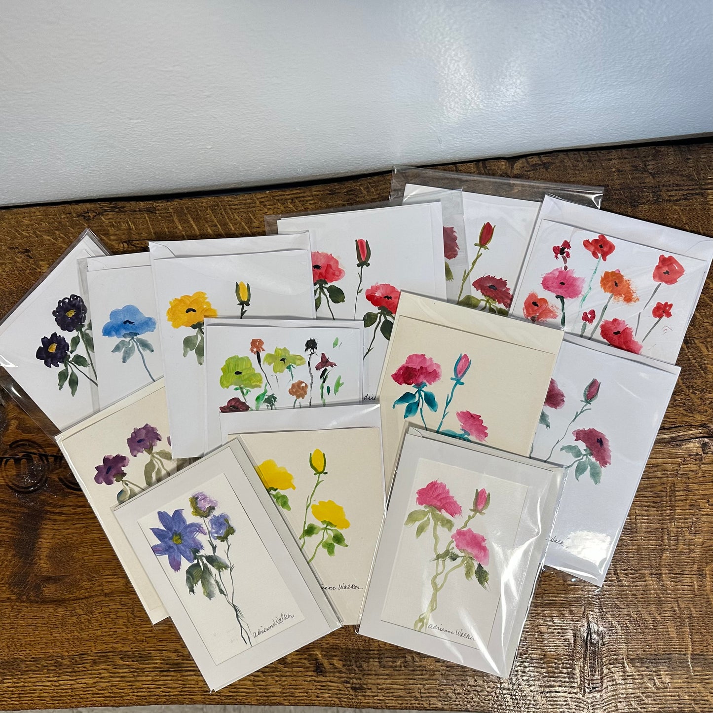 Hand Painted Watercolor Note Cards