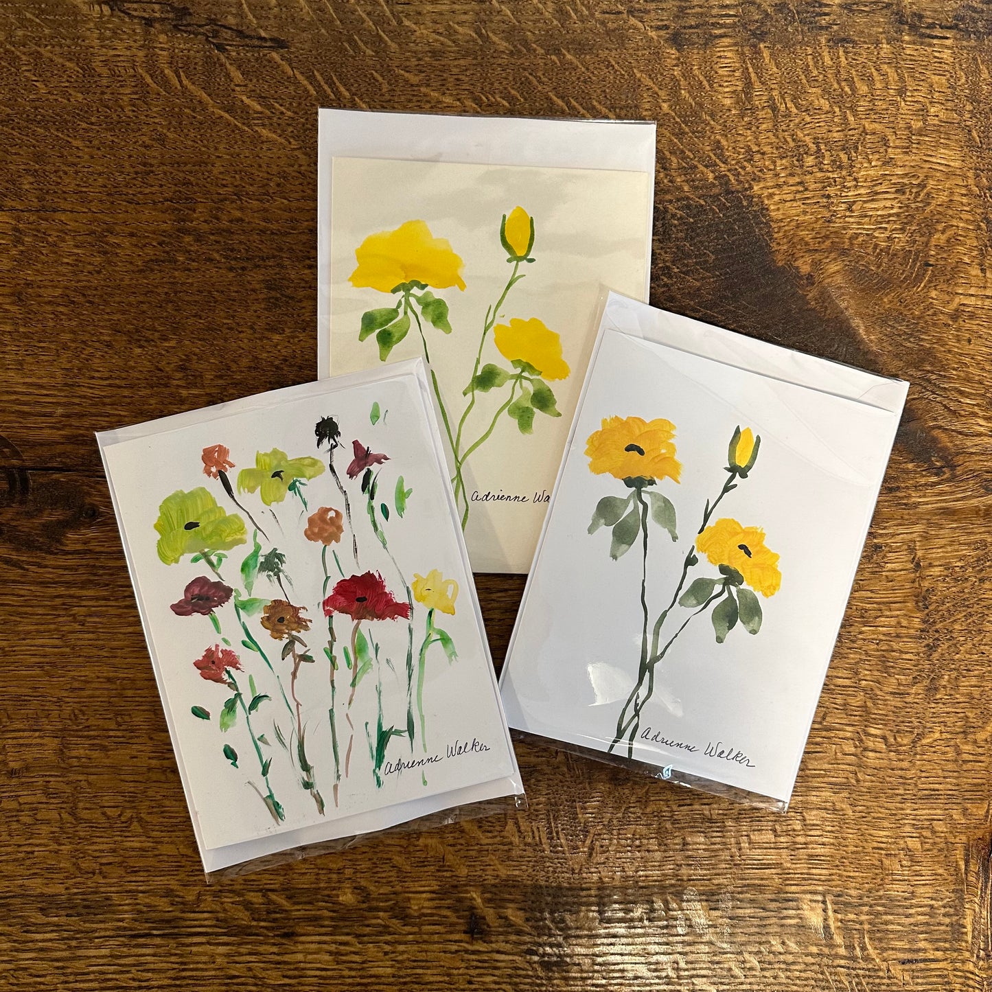 Hand Painted Watercolor Note Cards