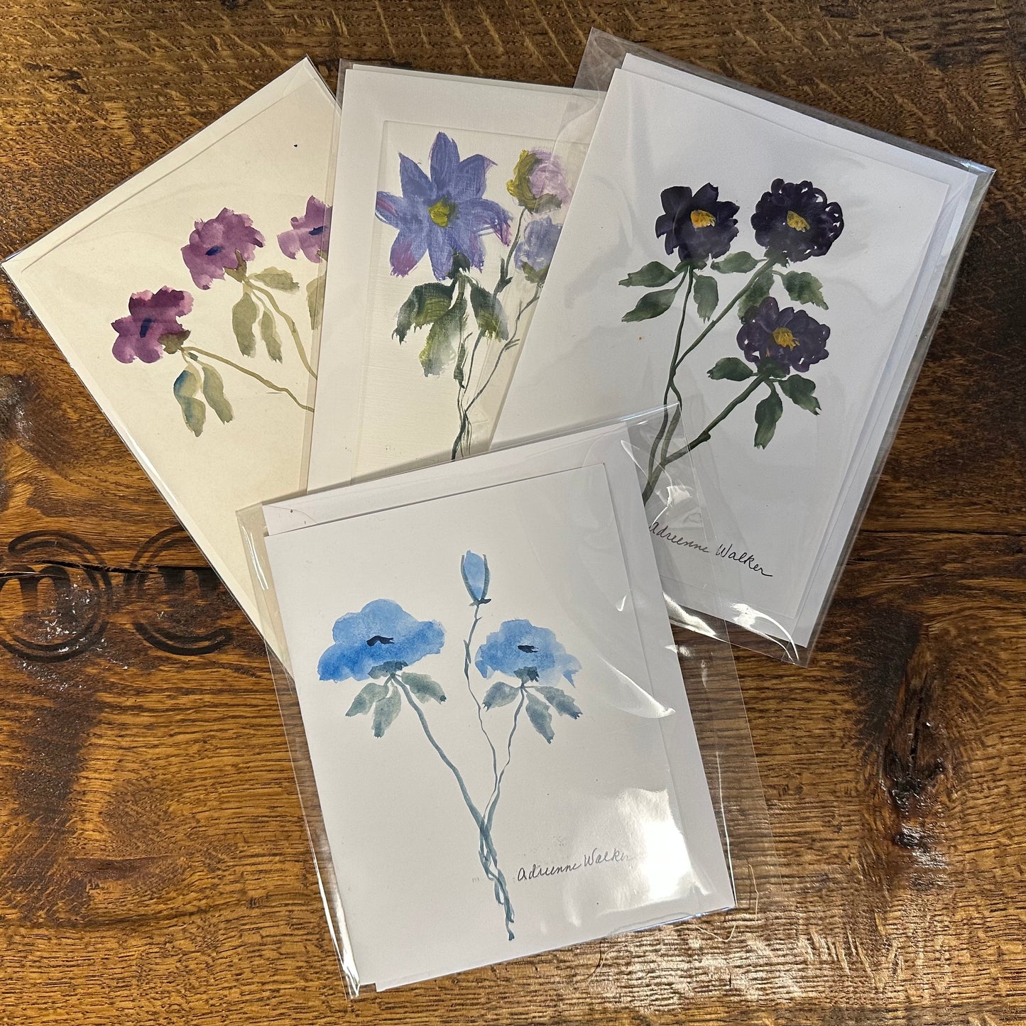 Hand Painted Watercolor Note Cards