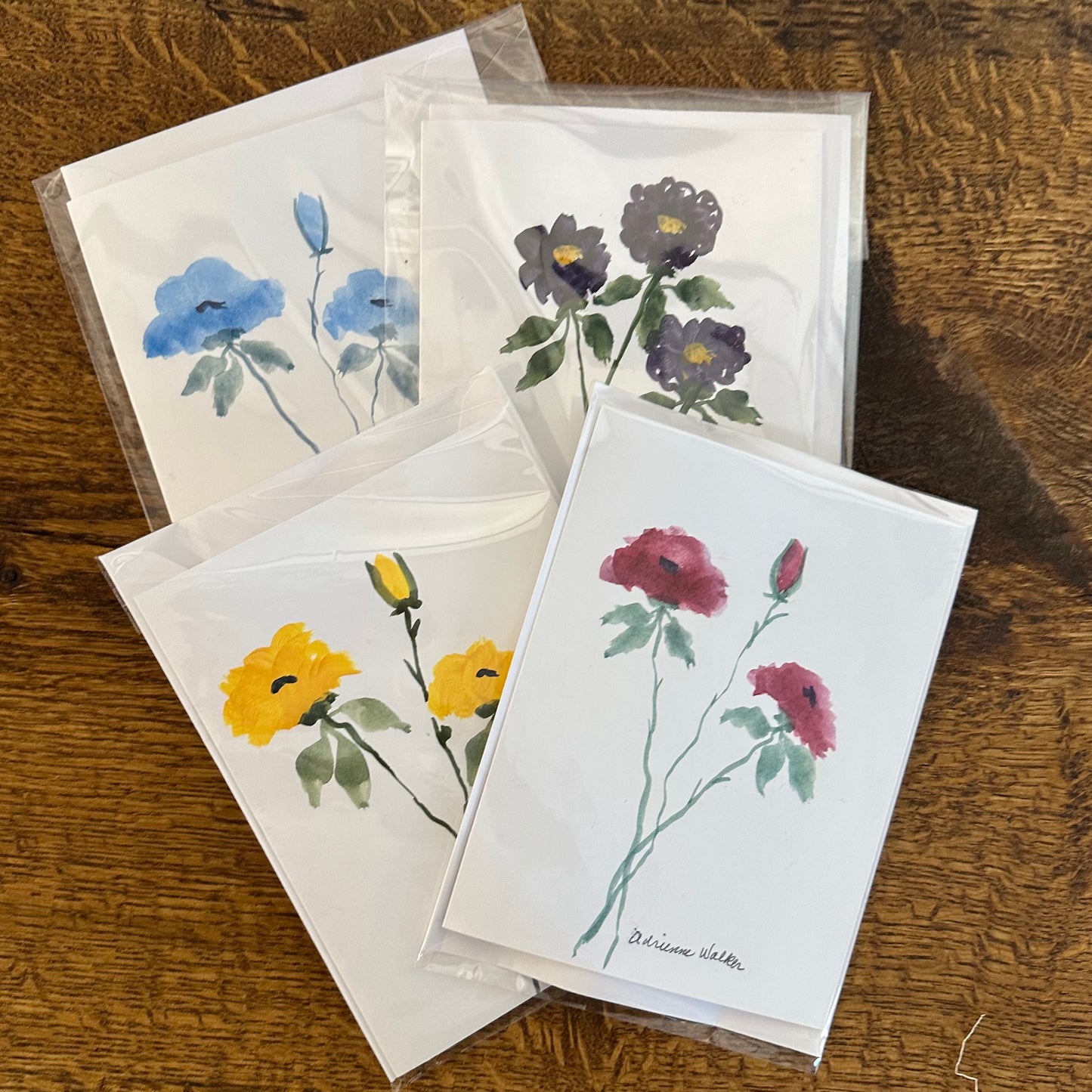 Hand Painted Watercolor Note Cards