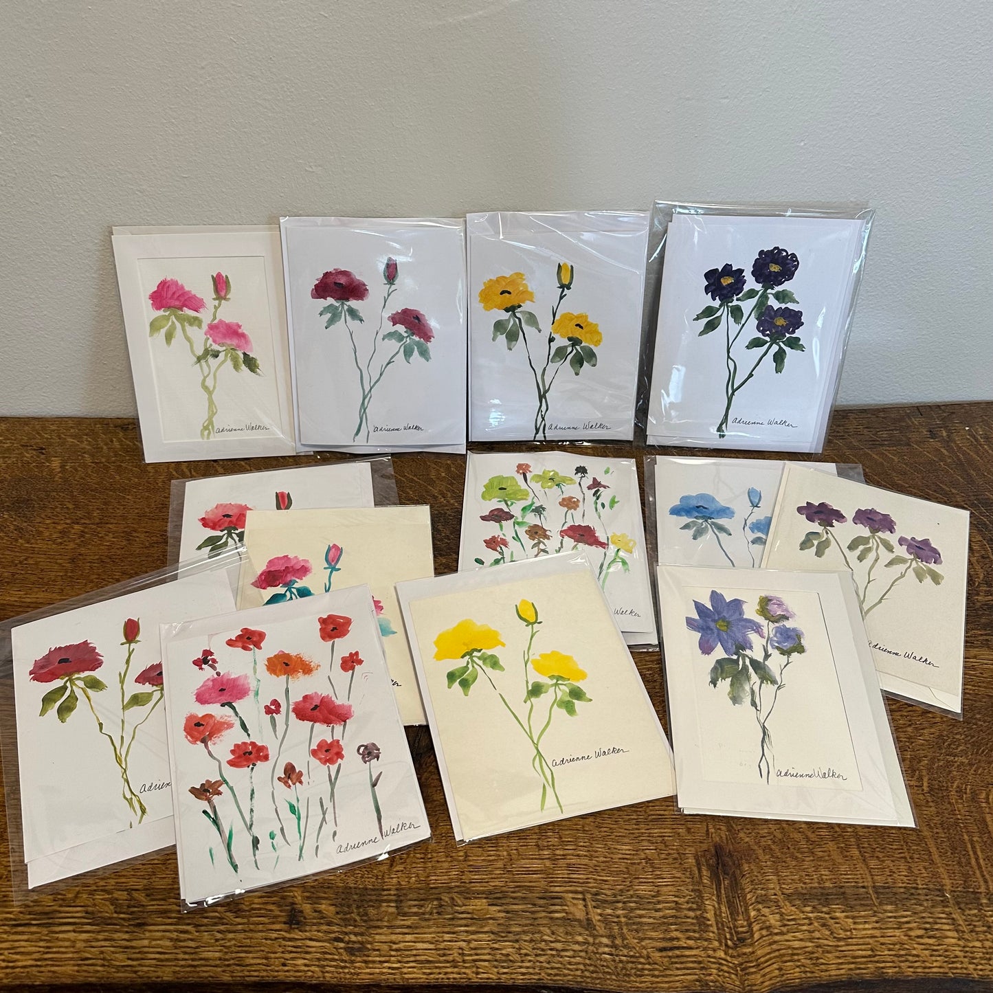 Hand Painted Watercolor Note Cards