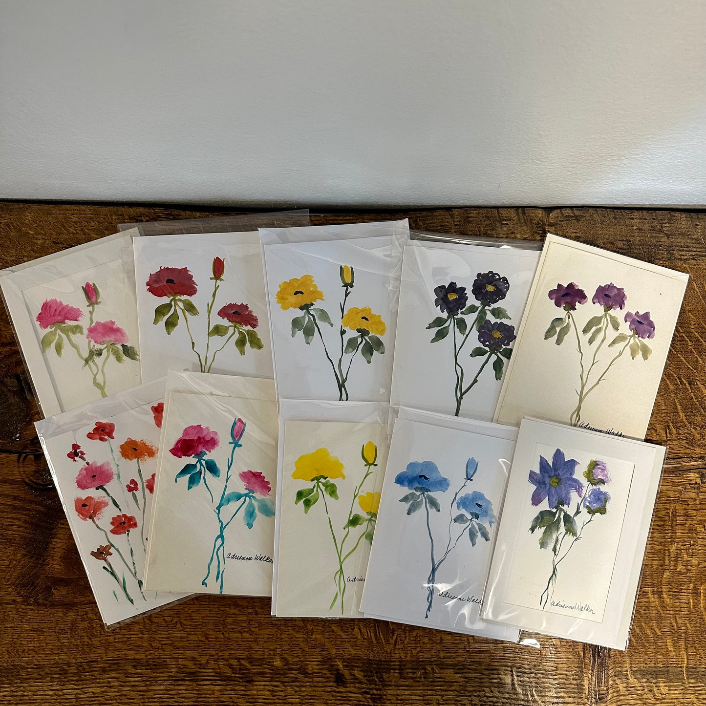 Hand Painted Watercolor Note Cards