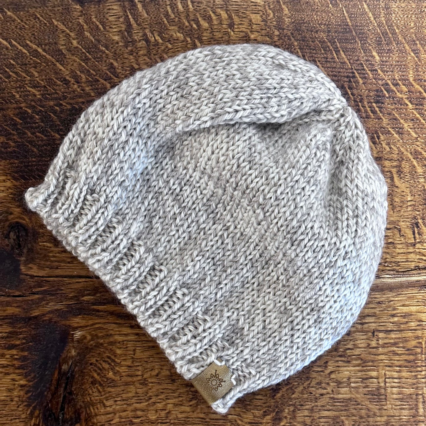 Adult Hand-Knitted Rag Wool Beanie