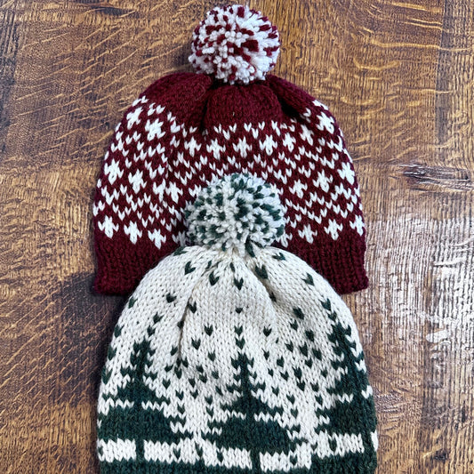 Hand-knitted Nordic Beanie, Child