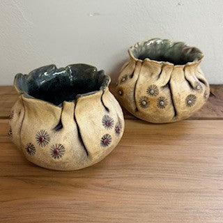 Pleated Pinch Pot - Kathy Jeffers