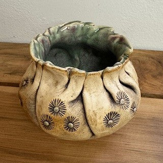 Pleated Pinch Pot - Kathy Jeffers