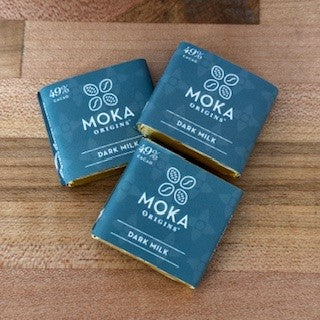 Dark Milk Mini Organic Chocolates by Moka Origins