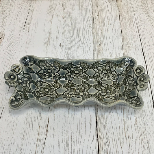 Tiny Wavy Tray with Handles - Kathy Jeffers