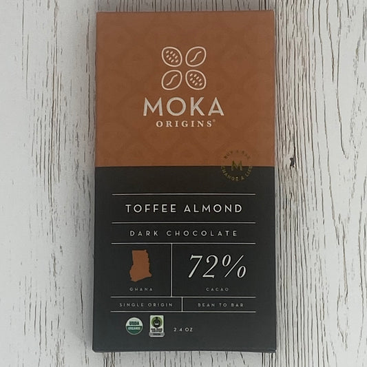 Toffee Almond Dark Chocolate Bar