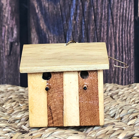 Double Bird House Ornament